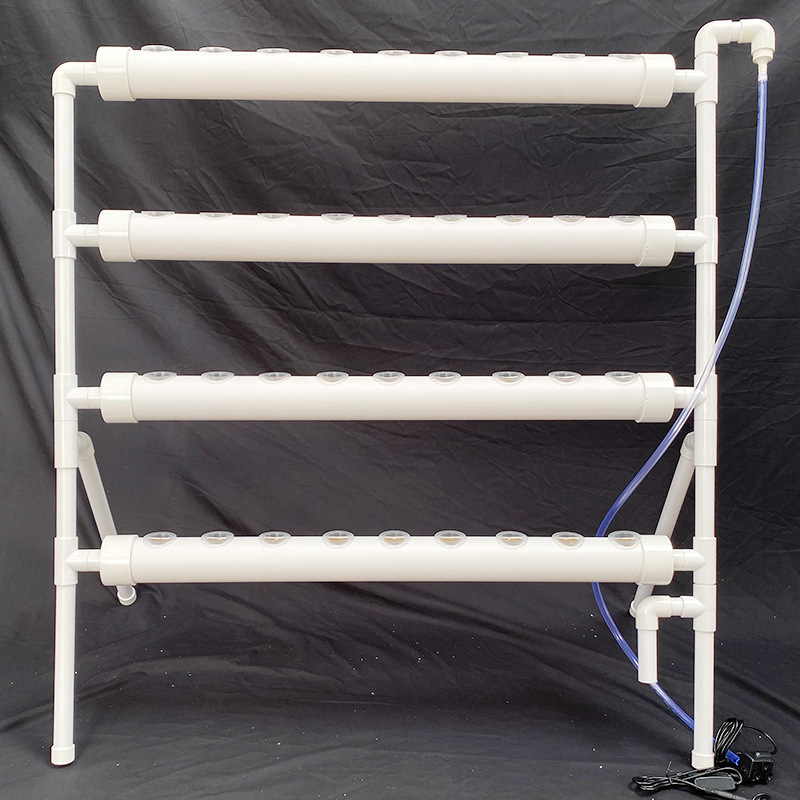 Hydroponic Nft Channel - Простая установка, 36-отверстный ПВХ-канал, сельскохозяйственная гидропонная