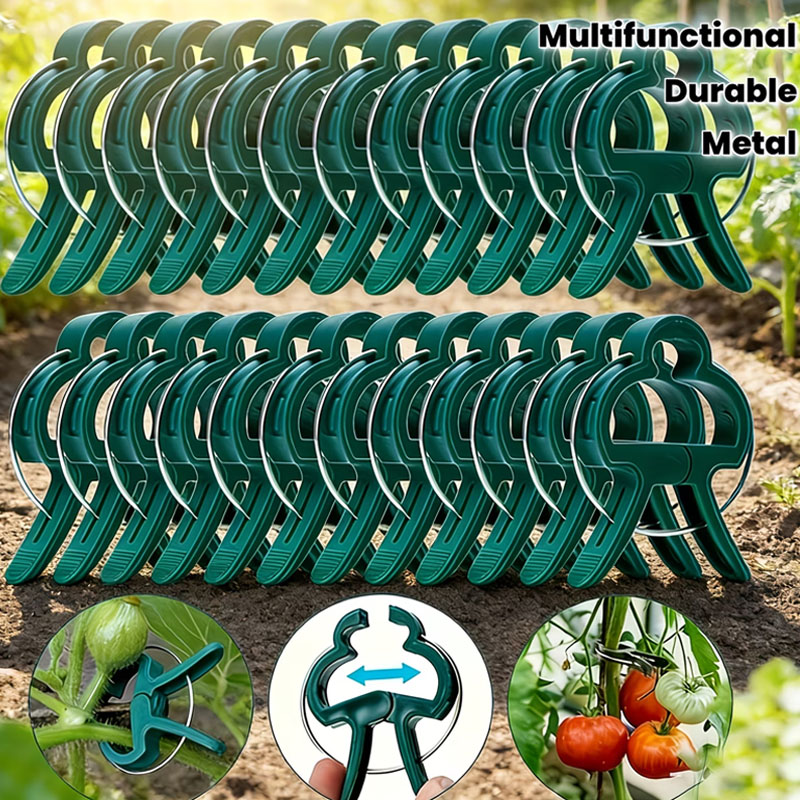 Greenhouse Plastic Film - Многоразовые зажимы для растений Heavy-Duty: быстросъемные