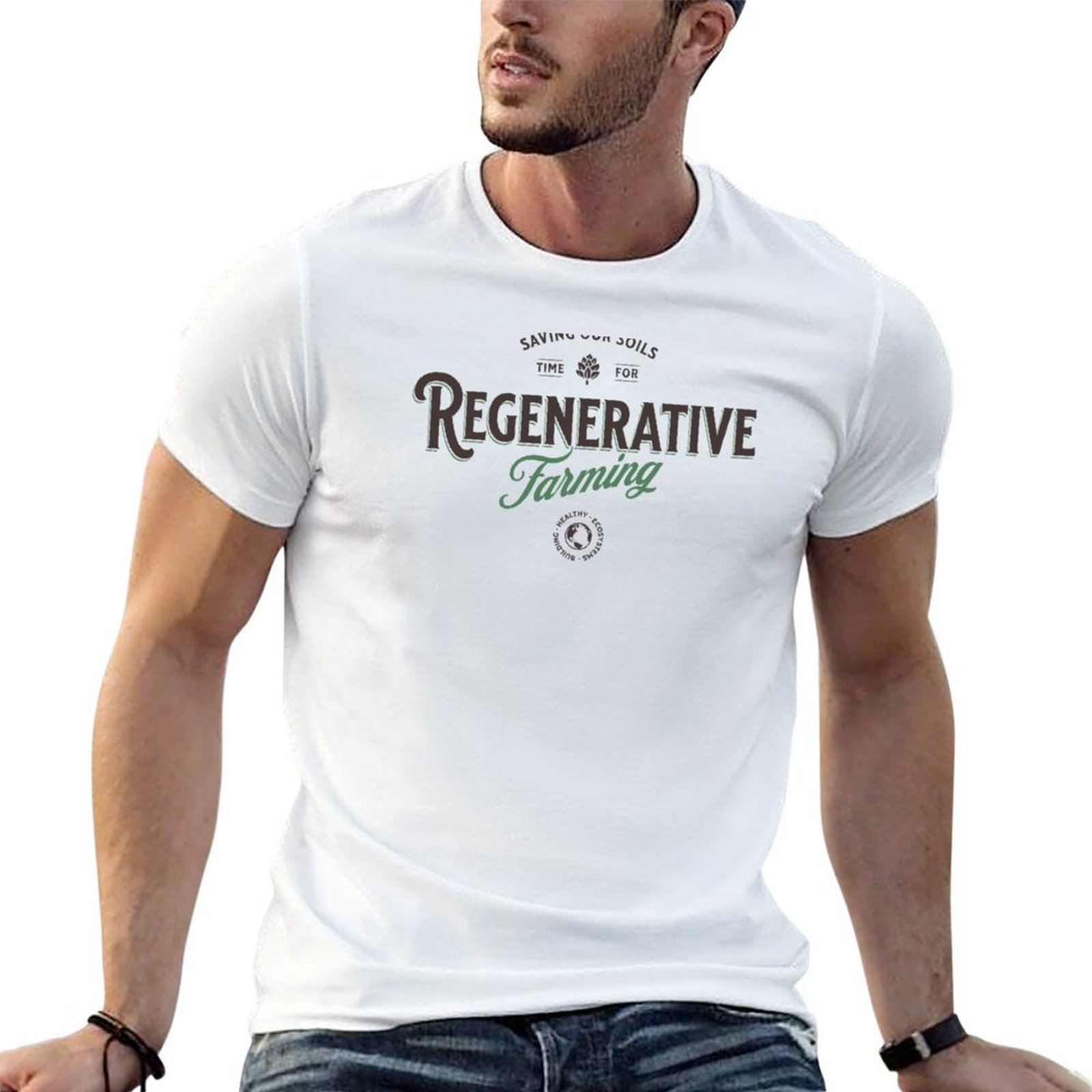 Футболка с принтом «Регенерати – обзор и цена Regenerative Farming Agriculture