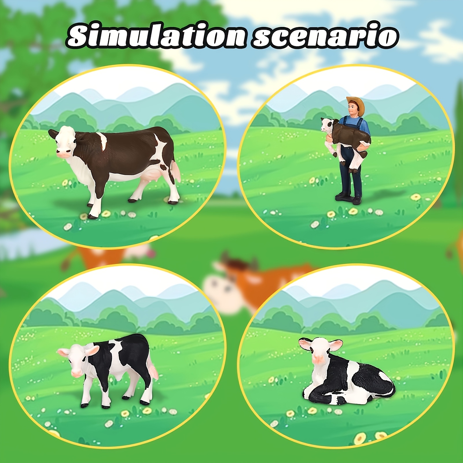 Набор из 4 коллекционных фигур – обзор и цена Agriculture Farming Education